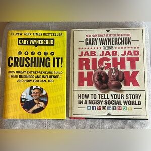 Crushing It! & Jab Jab Jab Right Hook By Gary Vaynerchuk Hardcover 2 Books